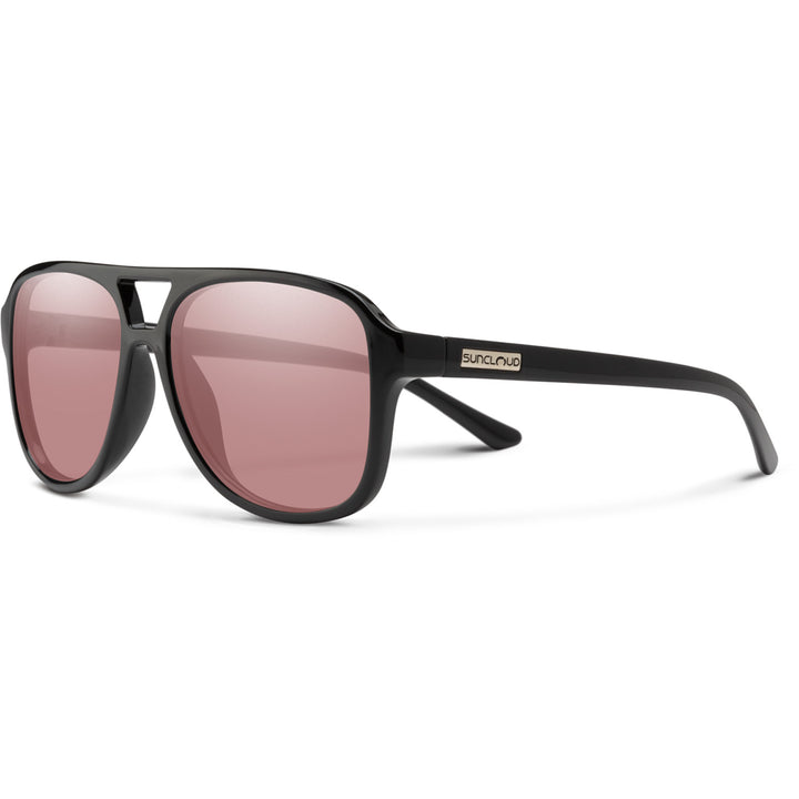 Suncloud Sandy Sunglasses Black/Polarized Low Light Rose
