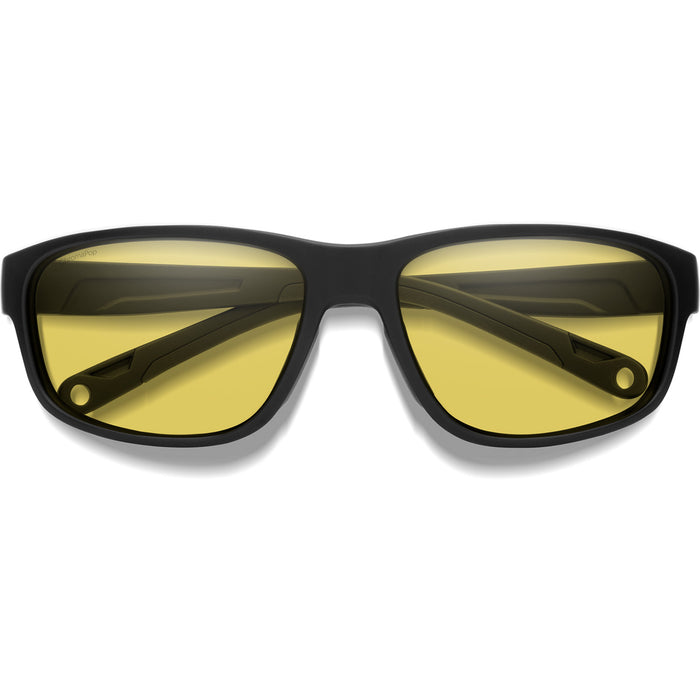 Smith Redding 2 Sunglasses Matte Black/ChromaPop Glass Polarized Low Light Yellow