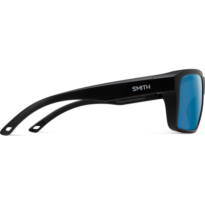 Smith Backcast Sunglasses Matte Black/ChromaPop Glass Polarized Blue Mirror