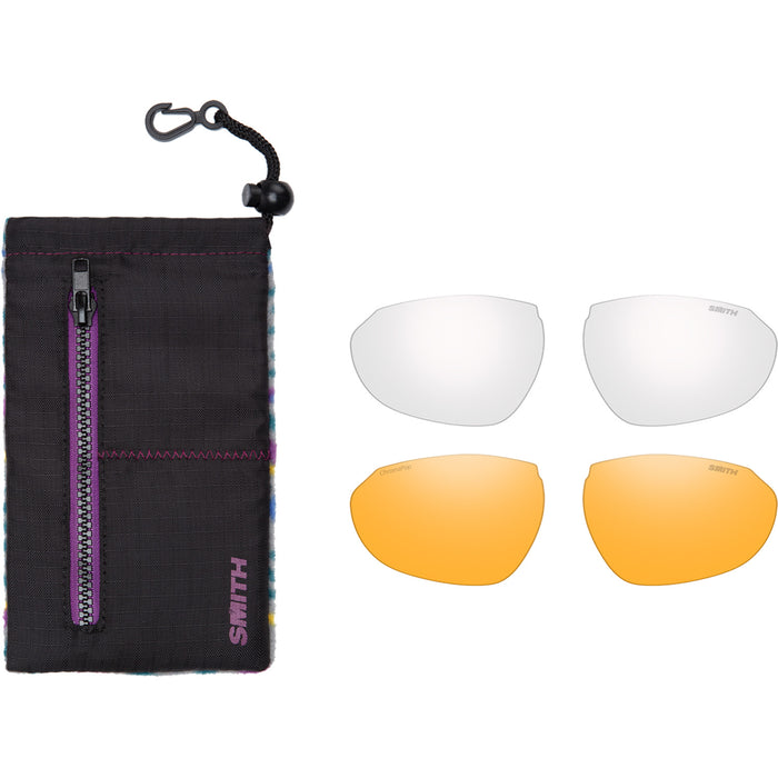 Smith Sliders Sunglasses Snow White/Chromapop Black