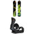 Dinosaurs Will Die Wizard Stick Snowboard + Season Meld Snowboard Bindings