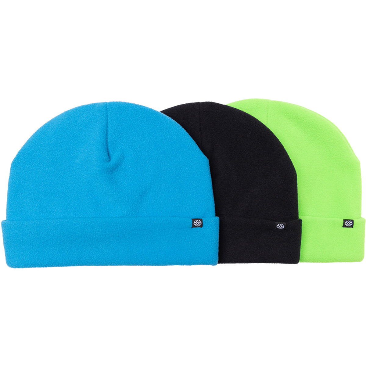686 Fleece Roll Up 3-Pack Hat Core Pack