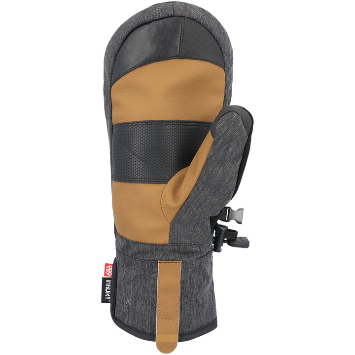 686 Infiloft Recon Mittens Iron Maiden Black Denim