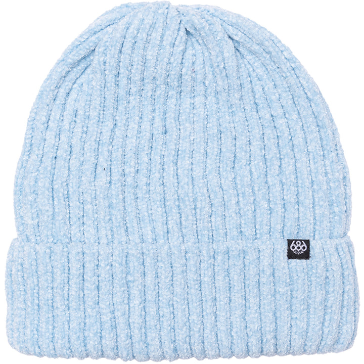 686 Velour Flat Cuffed Beanie - Women's Icy Blue