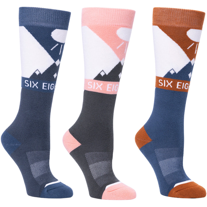 686 Daybreak 3-Pack Socks - Women's Assorted