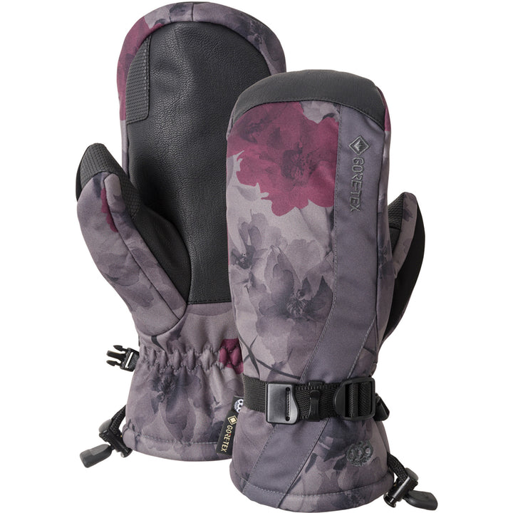 686 Linear GORE-TEX Mittens - Women's Charcoal X-Ray