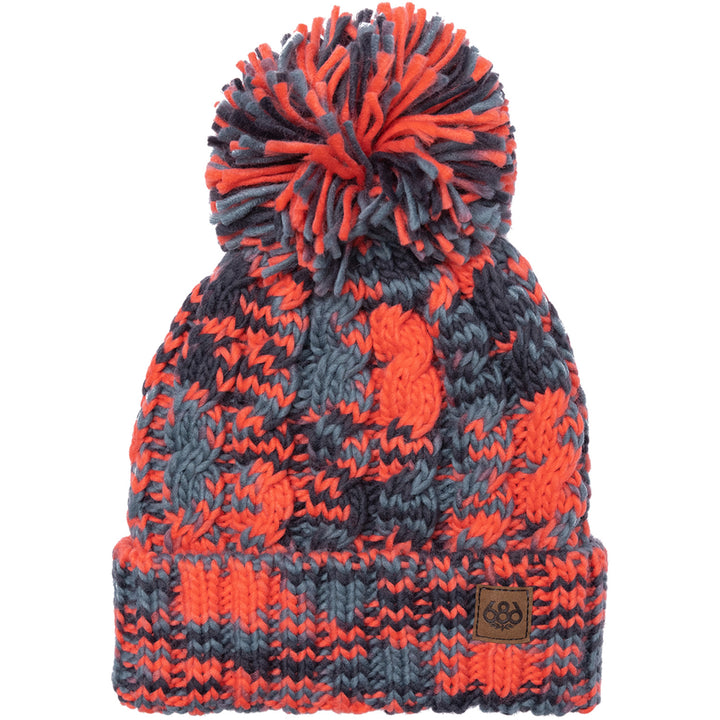 686 Chunky Rib Cuffed Beanie - Women's Hot Coral