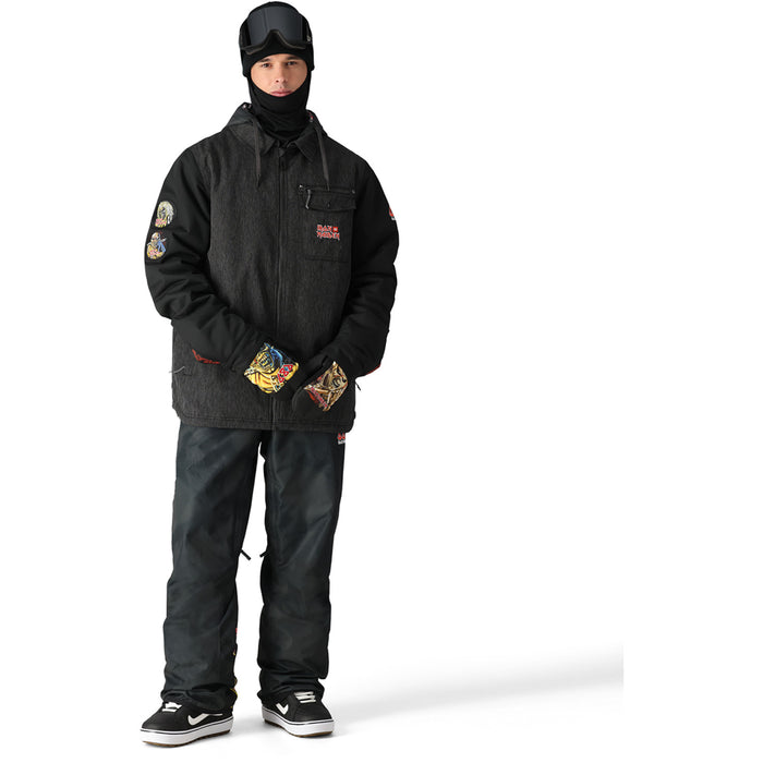 686 Iron Maiden Insulated Battle Jacket - Men's Iron maiden Black Denim