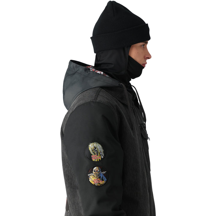 686 Iron Maiden Insulated Battle Jacket - Men's Iron maiden Black Denim
