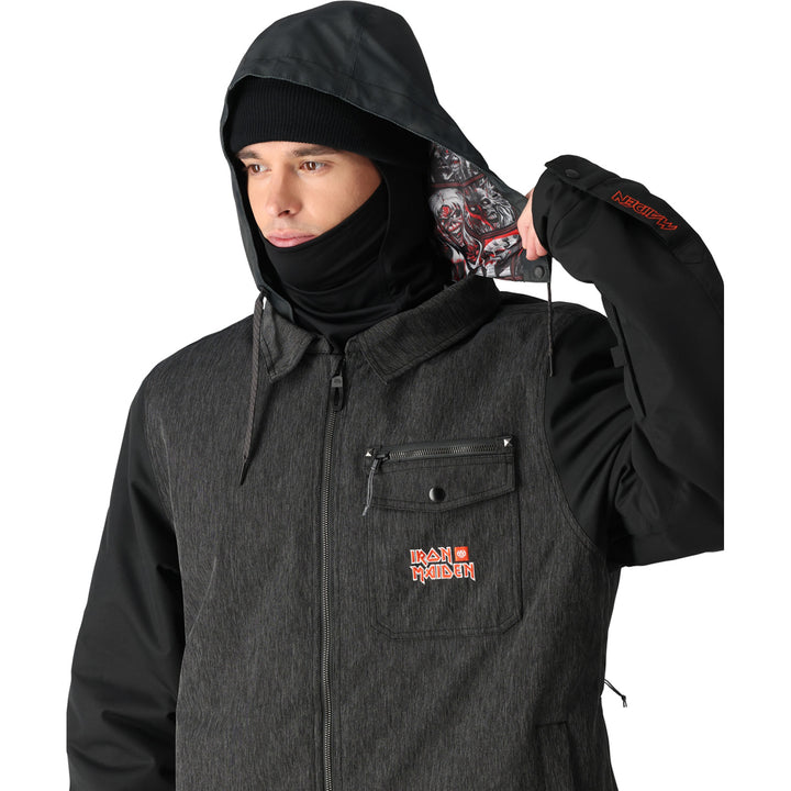686 Iron Maiden Insulated Battle Jacket - Men's Iron maiden Black Denim