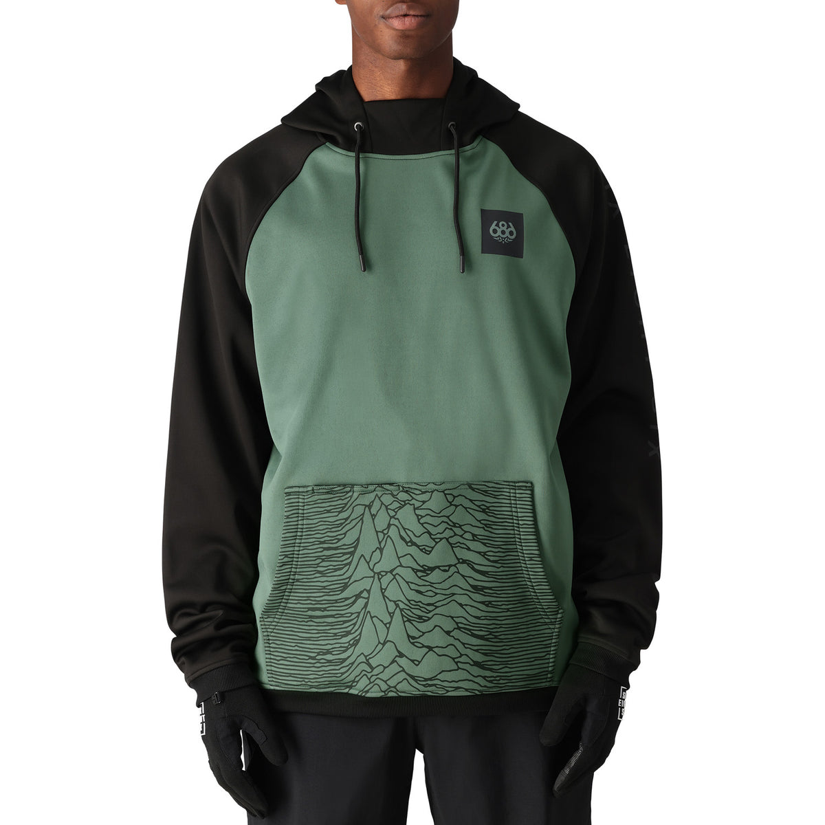 686 Bonded Fleece Hoodie - Men's Cypress Green Colorblock