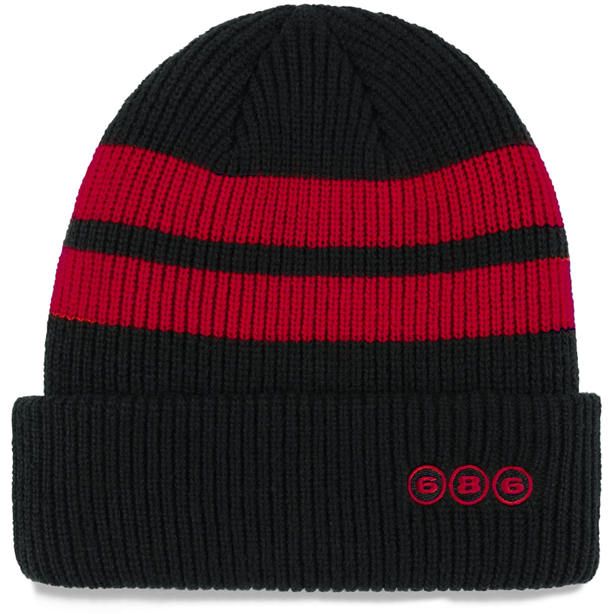686 Sport Stripe Beanie Black
