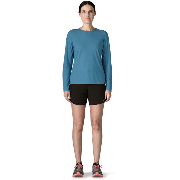 Patagonia Long-Sleeve Cap Cool Trail Shirt - Women's Shore Blue