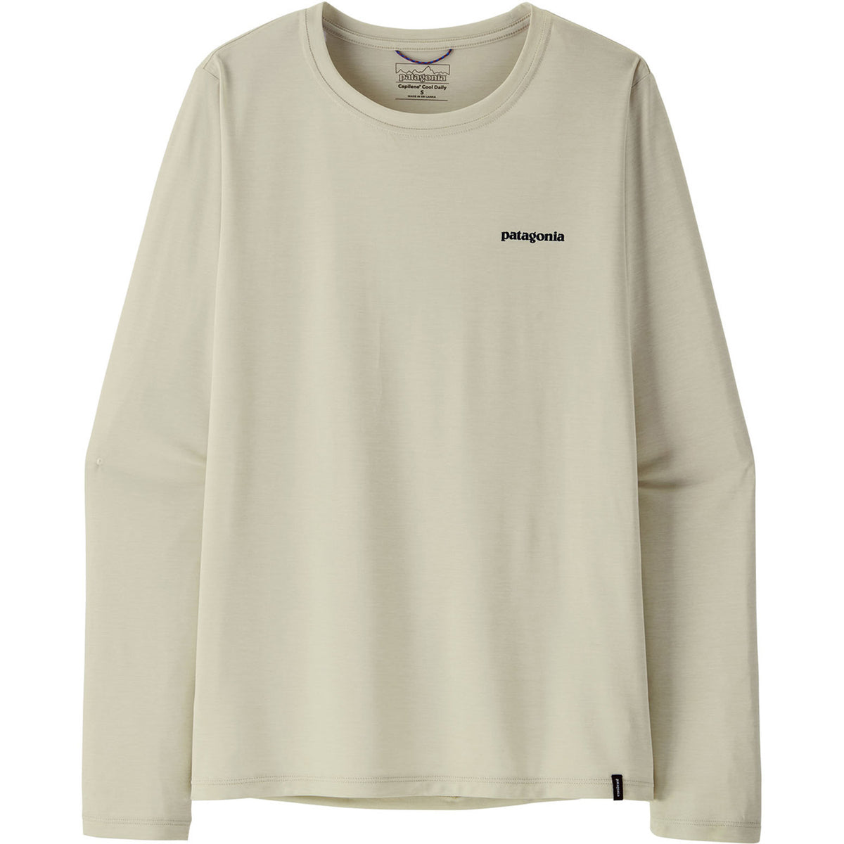 Patagonia Long-Sleeve Cap Cool Daily-Boardshort Logo Shirt - Women's Dyno White
