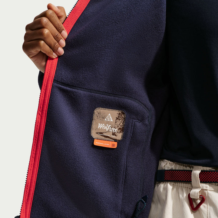 Nike ACG x United States Olympic Team Jacket - Women's Obsidian/Chile Red/Obsidian/Summit White