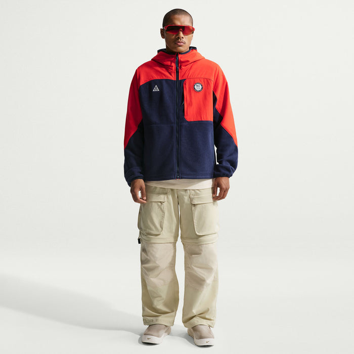 Nike ACG x United States Olympic Team Jacket - Men's Obsidian/Chile Red/Obsidian/Summit White