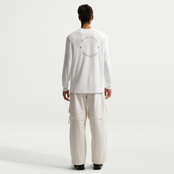Nike Team USA Primary Long-Sleeve T-Shirt - Men's Summit White/Reflective Silver