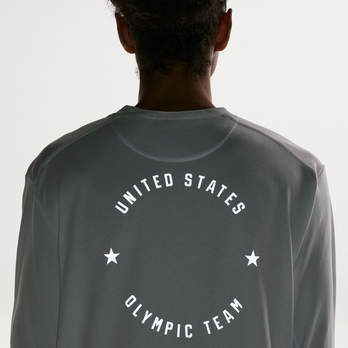 Nike Team USA Primary Long-Sleeve T-Shirt - Men's Summit White/Reflective Silver