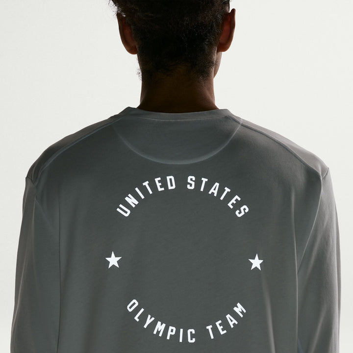 Nike Team USA Primary Long-Sleeve T-Shirt - Men's Summit White/Reflective Silver