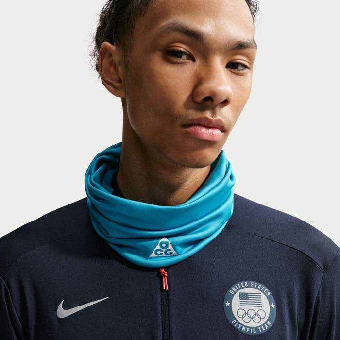 Nike United States Olympic Team Element 1/4 Zip Top - Men's Obsidian/Reflective Silver