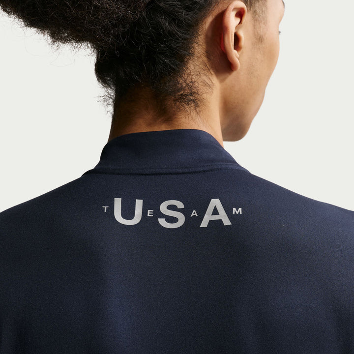 Nike United States Olympic Team Element 1/4 Zip Top - Men's Obsidian/Reflective Silver