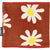 Airblaster Cozy Fleece Neck Gaiter Rust Big Daisy