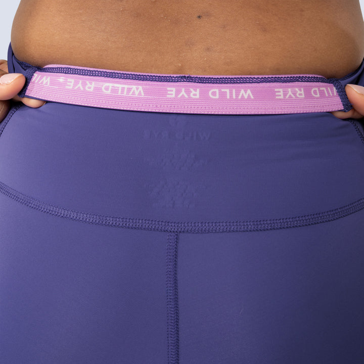 Wild Rye Alyssa Stash Chammy Liner Shorts - Women's Iris Blocked