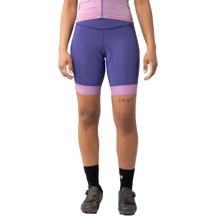 Wild Rye Alyssa Stash Chammy Liner Shorts - Women's Iris Blocked