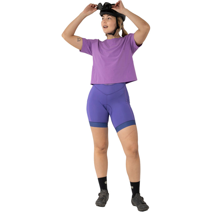 Wild Rye Easley Crop Tee - Women's Amethyst