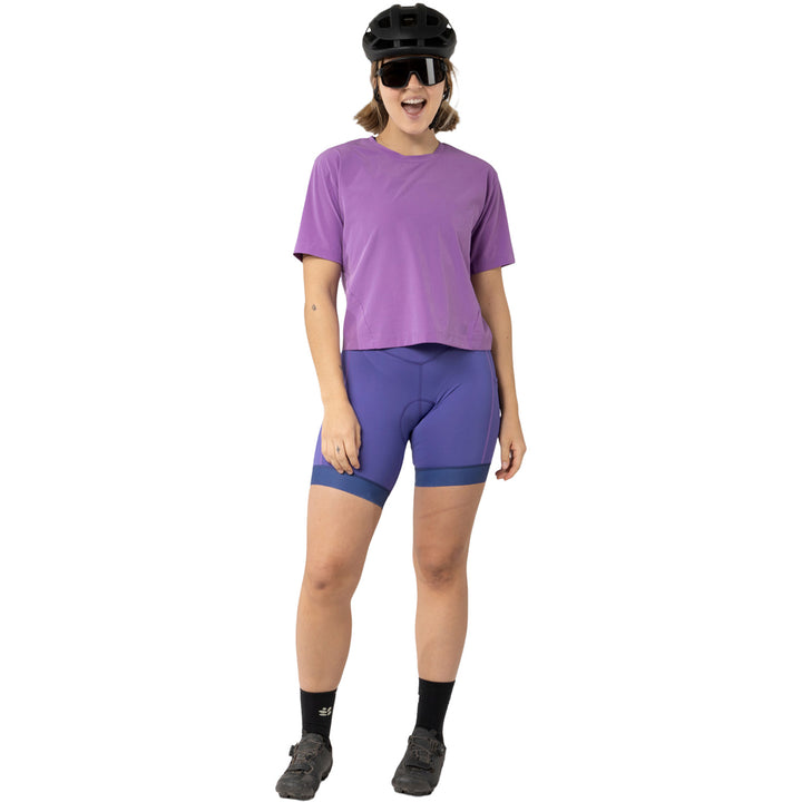 Wild Rye Easley Crop Tee - Women's Amethyst