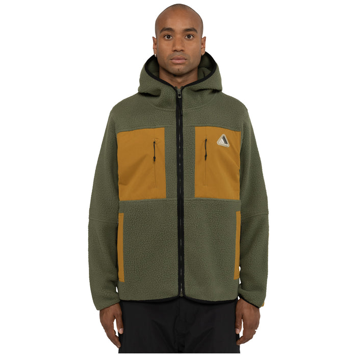 Armada Furtherance Fleece Jacket - Unisex Olive/Golden Brown