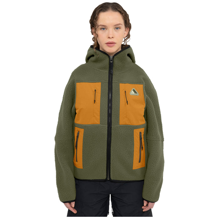 Armada Furtherance Fleece Jacket - Unisex Olive/Golden Brown