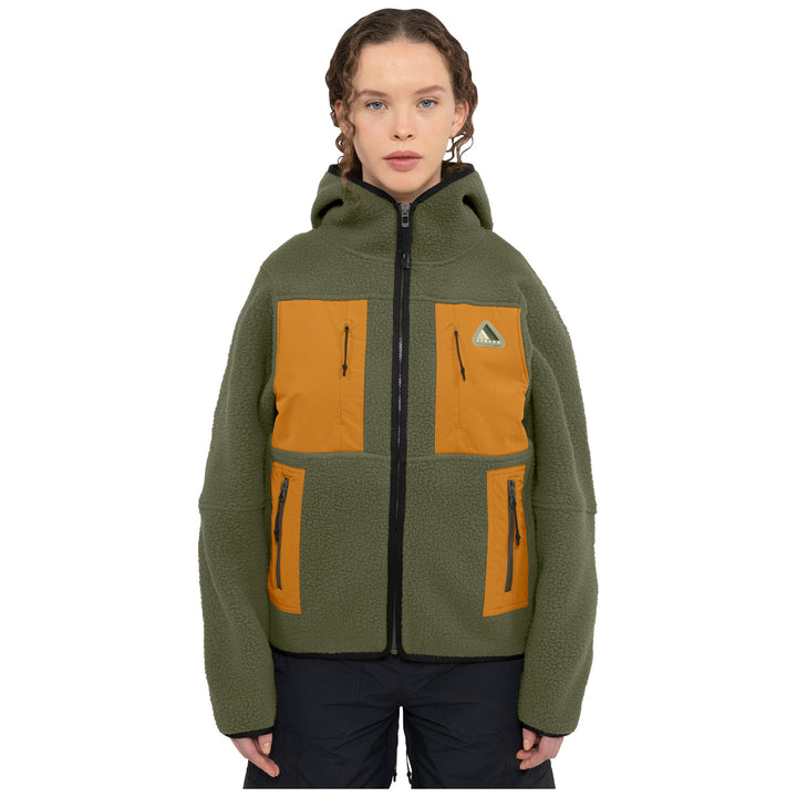 Armada Furtherance Fleece Jacket - Unisex Olive/Golden Brown