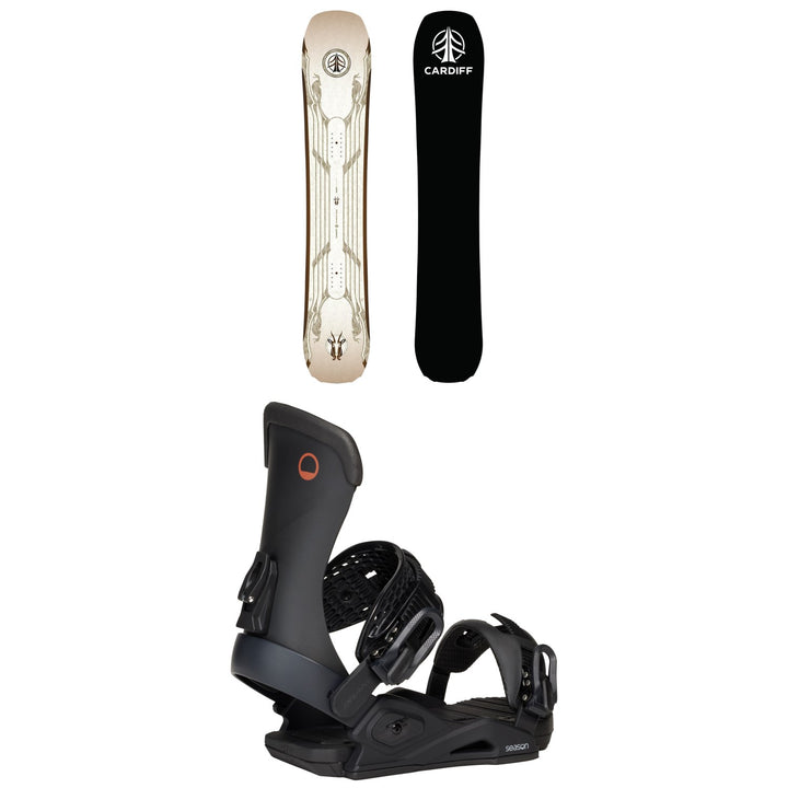 Cardiff Goat Enduro Snowboard + Season Meld Snowboard Bindings 2026