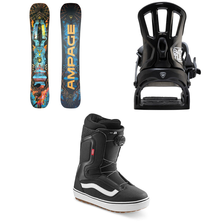 Rossignol Ampage Vol.1 Snowboard + Battle Snowboard Bindings + Vans Aura OG Snowboard Boots 2026