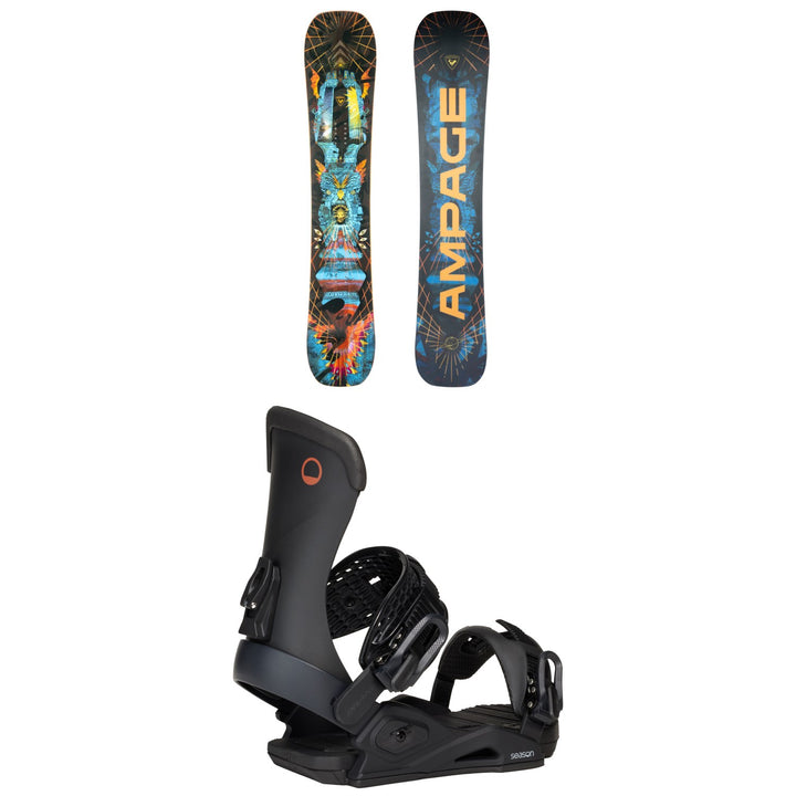 Rossignol Ampage Vol.1 Snowboard + Season Meld Snowboard Bindings 2026