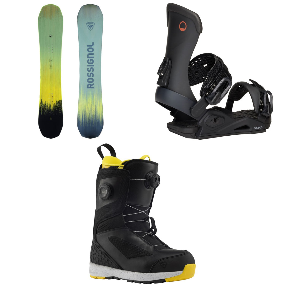 Rossignol Revenant Snowboard + Season Meld Snowboard Bindings + Rossignol RS Primo Snowboard Boots 2026