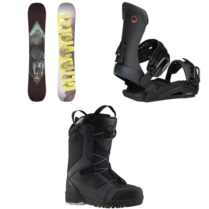 Rossignol Ultraviolet Snowboard + Season Meld Snowboard Bindings + Alley Boa H4 Snowboard Boots - Women's