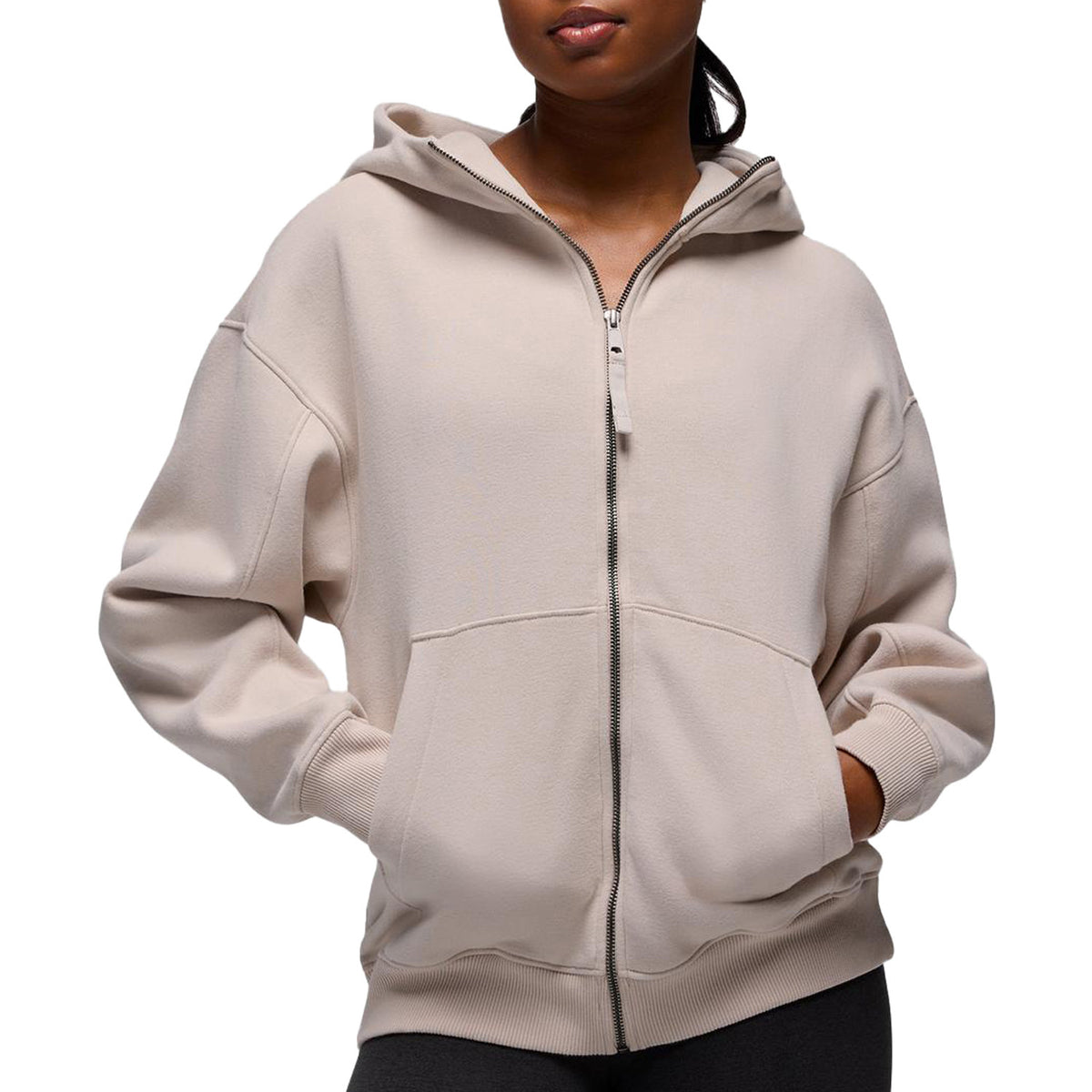 Prana DreamFleece Full Zip Hoodie - Women's Almond