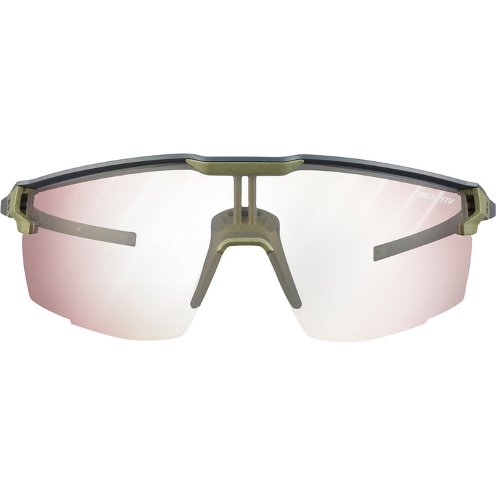 Julbo Ultimate Reactiv Sunglasses Dark Gray/Army Green REACTIV 0-3 High Contrast