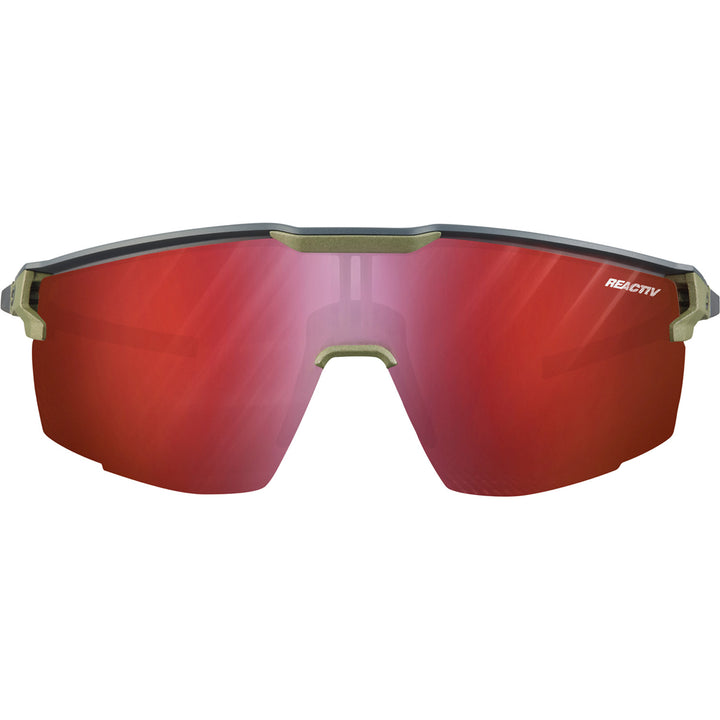 Julbo Ultimate Reactiv Sunglasses Dark Gray/Army Green REACTIV 0-3 High Contrast
