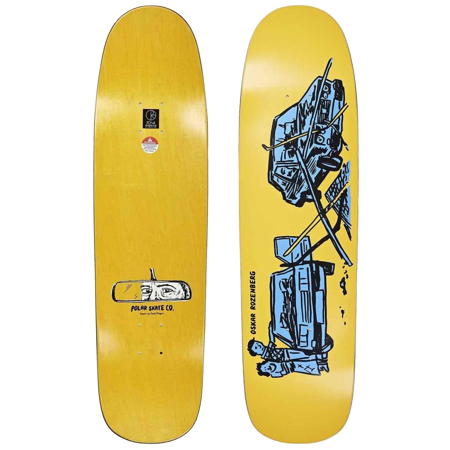 Polar Skate Co. Oskar Rozenberg Drivers License Skateboard Deck - Thumbnail 2