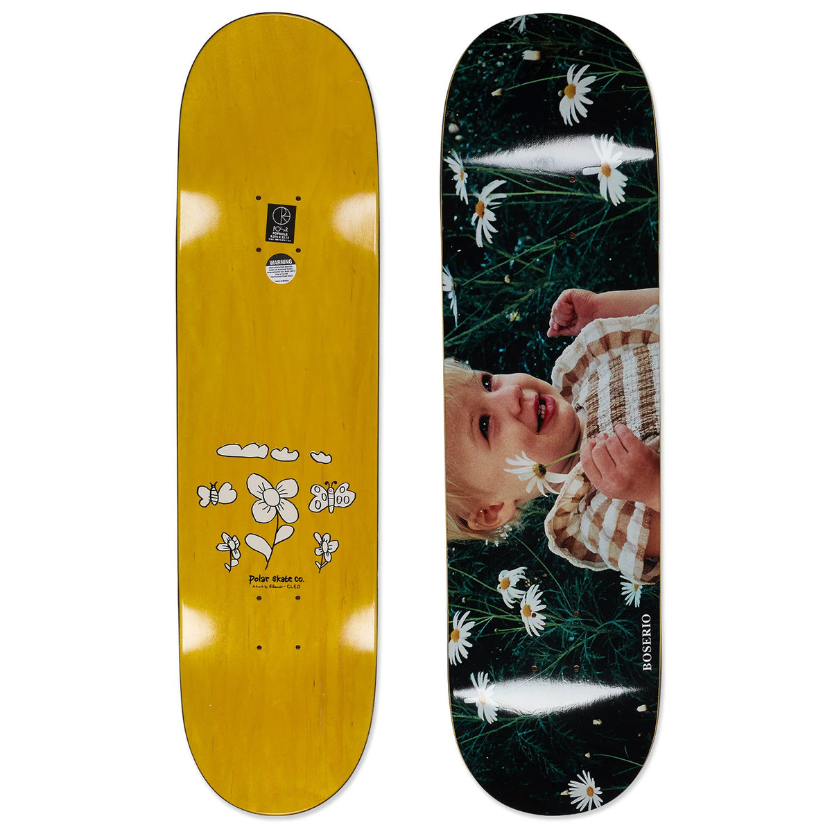 Polar Skate Co. Nick Boserio Cleo & Daisy 8.5 Skateboard Deck