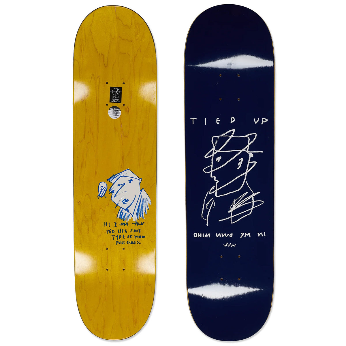Polar Skate Co. Tied Up 8.75 Skateboard Deck