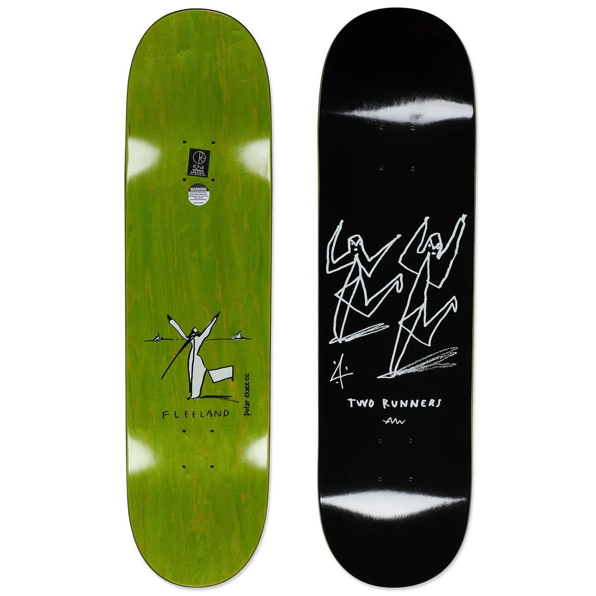 Polar Skate Co. Two Runners 8.5 Skateboard Deck