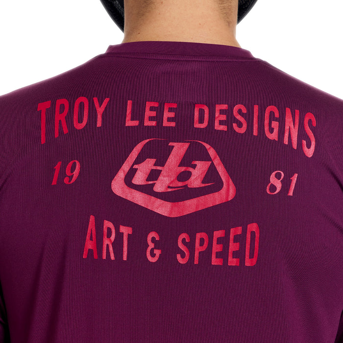 Troy Lee Designs Ruckus Long-Sleeve Ride Tee Lockdown Sangria
