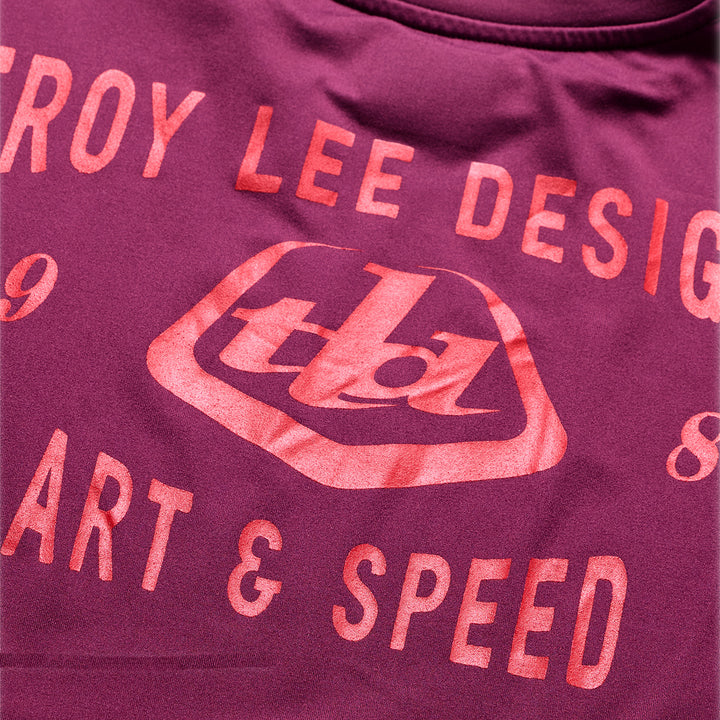 Troy Lee Designs Ruckus Long-Sleeve Ride Tee Lockdown Sangria
