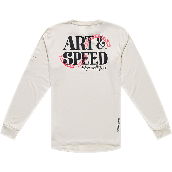 Troy Lee Designs Ruckus Long-Sleeve Ride Tee Art & Speed Pumice