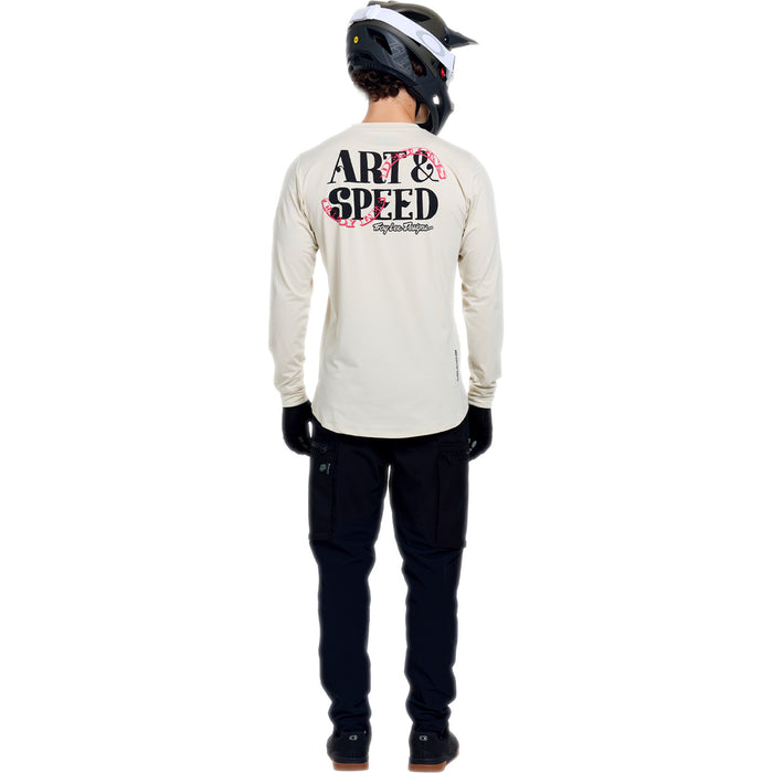 Troy Lee Designs Ruckus Long-Sleeve Ride Tee Art & Speed Pumice