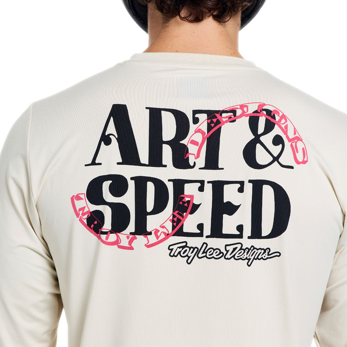 Troy Lee Designs Ruckus Long-Sleeve Ride Tee Art & Speed Pumice